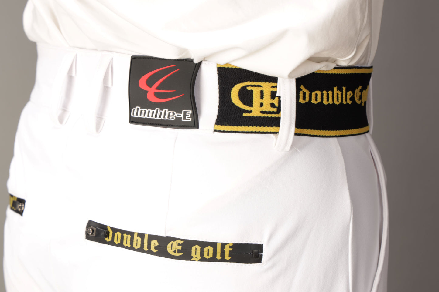 【double E golf】ストレッチジッパー ジョガーパンツ【コットン風】