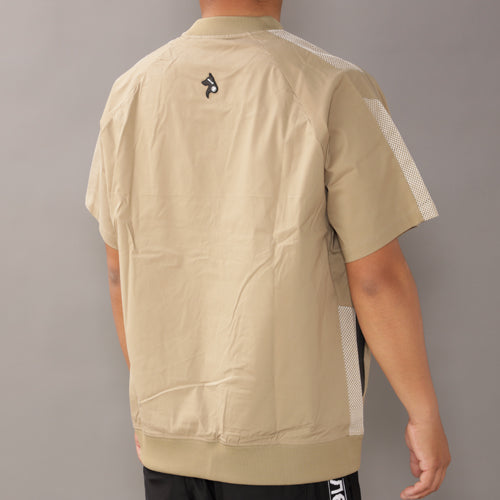 【double E golf】ロゴTシャツ【布帛素材・ポケット付き】