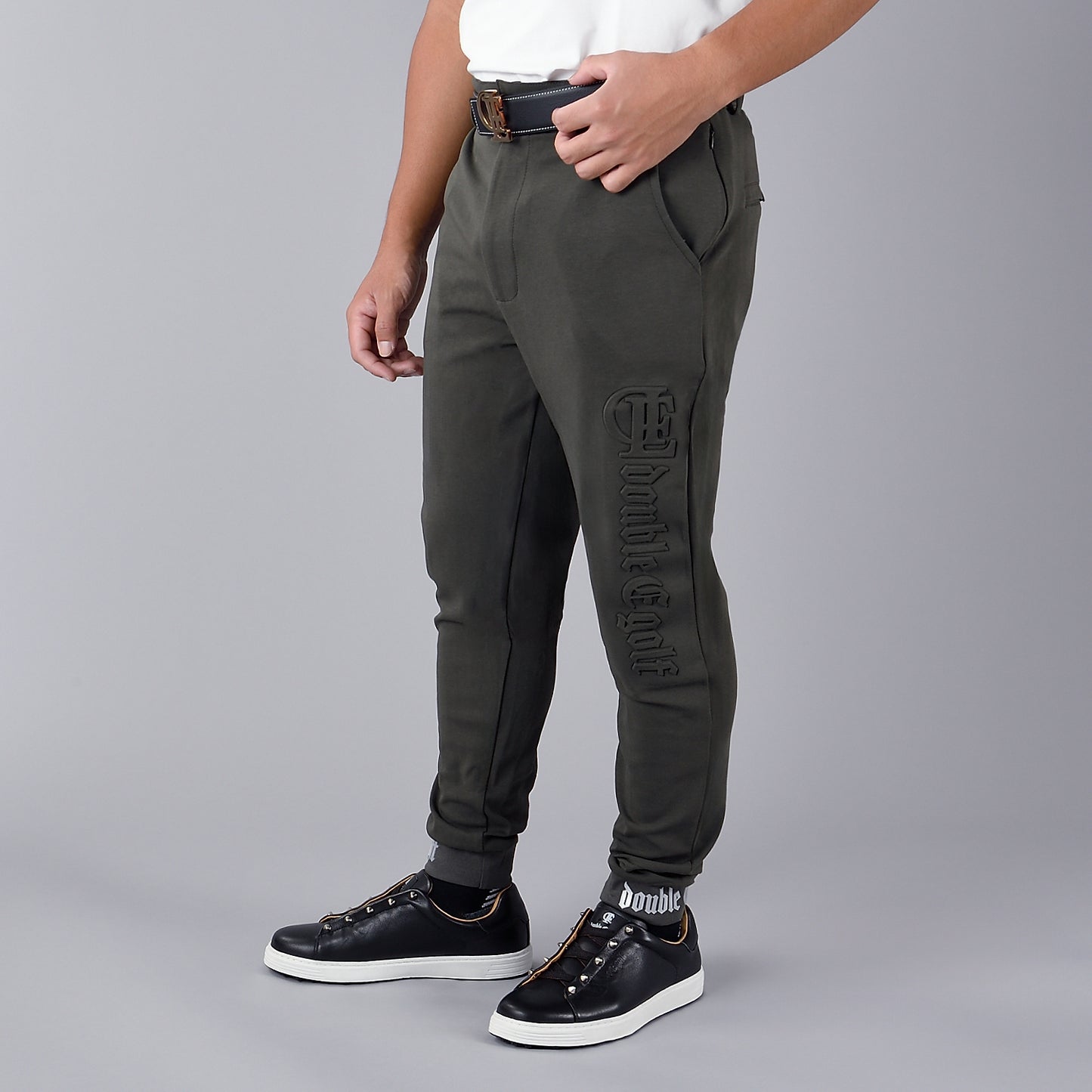 【double E golf】パンツ【4色/ヒップ&裾ロゴ】