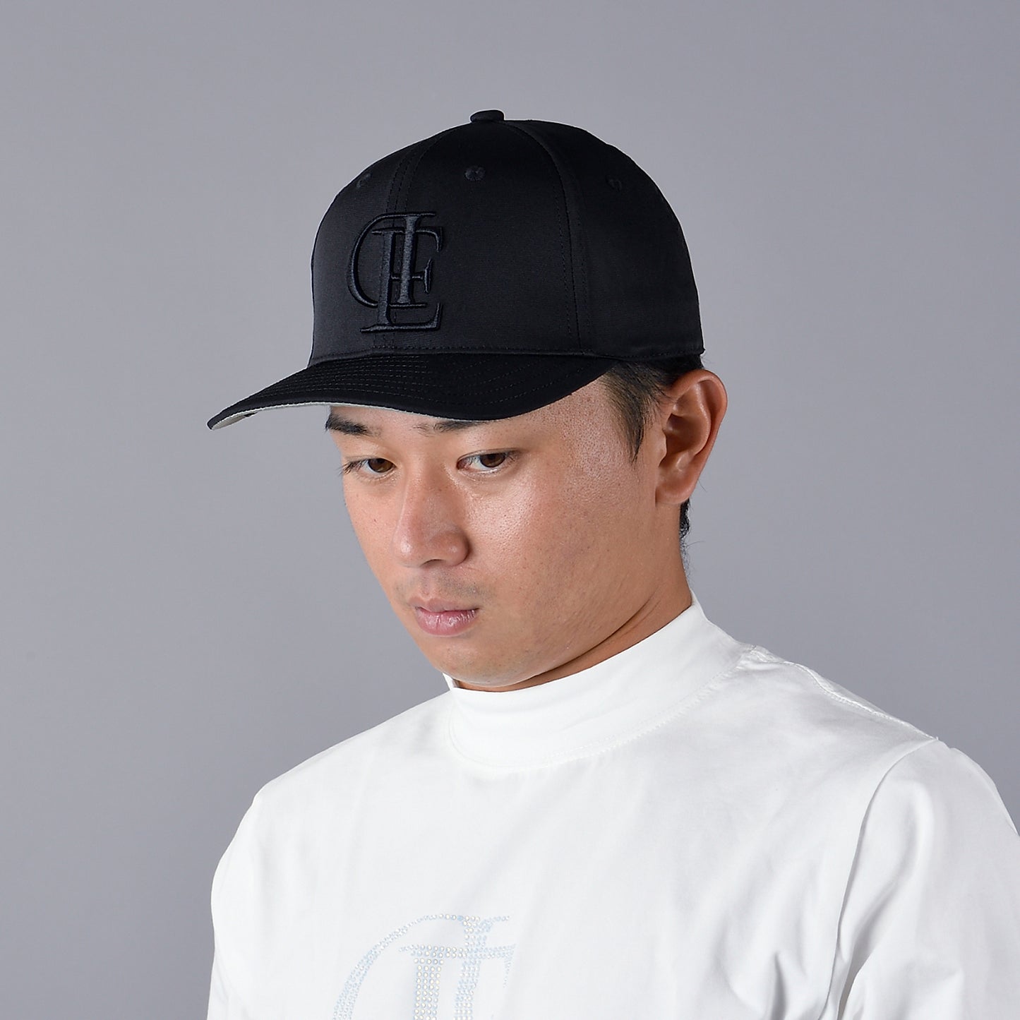 【double E golf】キャップ 刺繍 【ホワイト&ブラック/ ユニセックス】