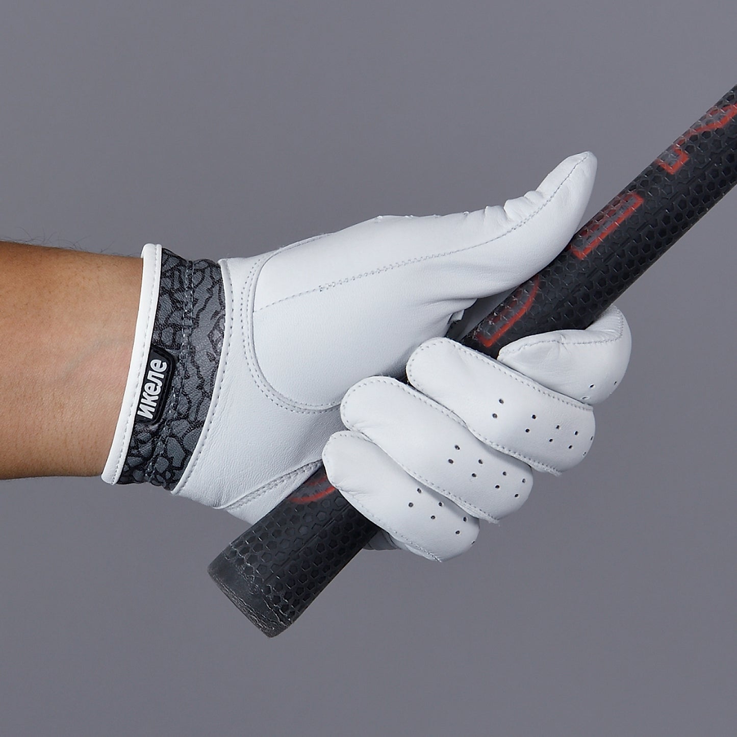 【double E golf】グローブ蛇柄【ブラックロゴ】